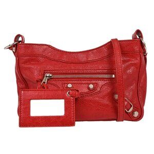 Balenciaga Red Leather Hip Shoulder Bag 237203.6420 I.002123 126224